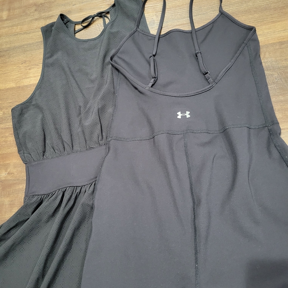 Under Armour Black Athletic Plunge Neck Sundress - Picture 6 of 16